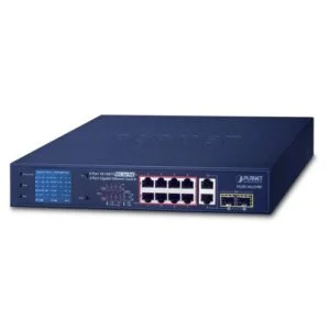 FGSD-1022VHP – Planet 8-Port 30W PoE Switch with 2-Port Up Link or SFP LCD Monitor (120W)