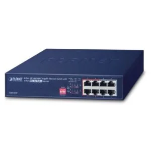 GSD-804P – Planet 8-Port Gigabit Switch with 4-Port 15W PoE (120W)