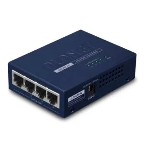 HPOE-460 Planet 4-Port Gigabit 30W High PoE Injector Hub