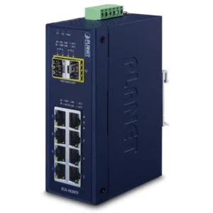 IGS-1020TF – Planet 8-Port Gigabit Industrial Switch with 2-Port SFP