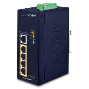 IGS-504HPT – Planet Industrial 4-Port 10/100/1000T 802.3at PoE + 1-Port 10/100/1000T Gigabit Ethernet Switch