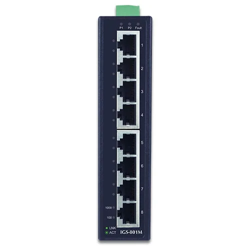 IGS-801M Planet 8-Port Gigabit Managed Industrial Ethernet Switch - Image 3