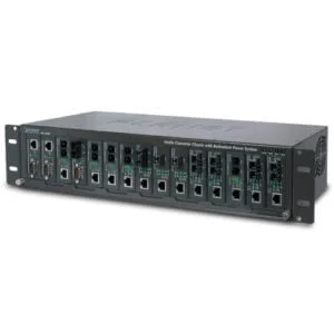 MC-1500R48- Planet 15-Slot Media Converter Chassis (DC Power)