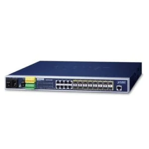 MGSW-24160F – Planet 16 Port Fibre Switch with 8 Port Ethernet Metro Switch