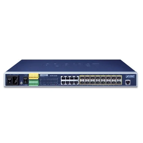 MGSW-24160F - Planet 16 Port Fibre Switch with 8 Port Ethernet Metro Switch - Image 2