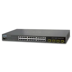 WGSW-24040 – Planet 24 Port Gigabit Managed Switch with 4 Port SFP