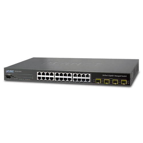 24 Port Gigabit Managed Switch with 4 Port SFP