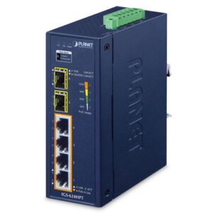 IGS-624HPT Planet 4-Port 30W PoE Industrial Switch with 2-Port SFP