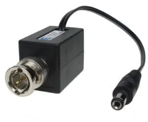 E10184SP – BNC Male Balun RJ45 Power Through with 2.1 mm Plug