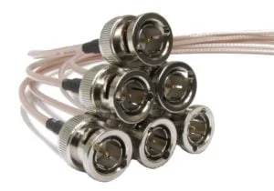 E30130112/RG179 – BNC Male to BNC Male RG179 Patch Cable 1000mm