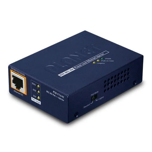 POE-171A-95 - Planet Single-Port 10/100/1000Mbps 802.3bt PoE Injector (95 Watts)