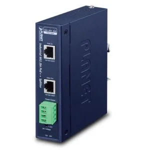 IPOE-173S –  Planet Industrial Single-Port 10/100/1000Mbps 802.3bt PoE++ Splitter
