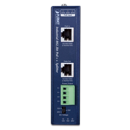 IPOE-176S - Industrial Single-Port 10Gbps 802.3bt PoE++ Splitter - Image 2