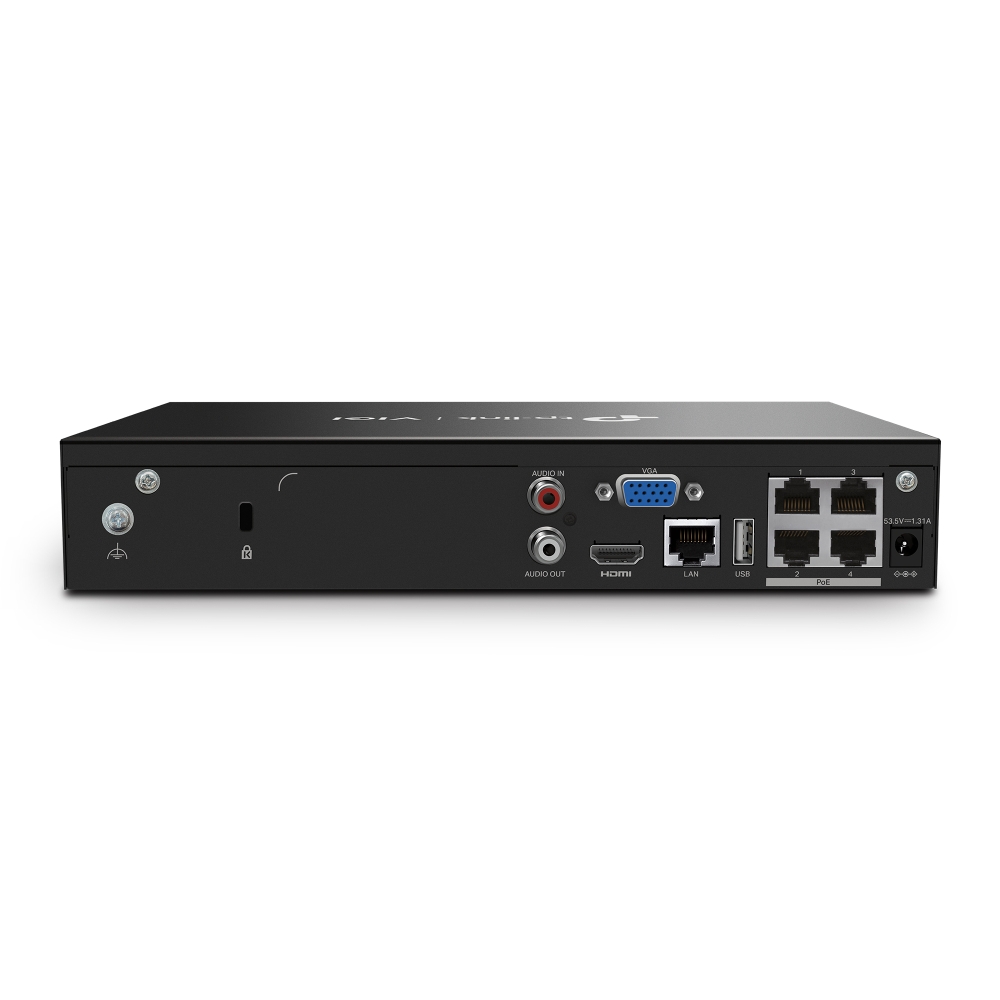 TP LINK VIGI NVR1004H-4P - 4 Channel PoE+ Network Video Recorder - Image 3