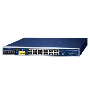 IGS-R4215-24P4X- Planet  Industrial L2+ 24-Port 10/100/1000T 802.3at PoE + 4-Port 10G SFP+ Managed Ethernet Switch