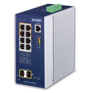 IGS-4215-4UP4T2S –  Industrial 4-Port 10/100/1000T 802.3bt PoE + 4-Port 10/100/1000T + 2-Port 100/1000X SFP Managed Switch