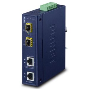 IGT-2205AT – Planet Industrial 2-port 10/100/1000T to 2-port 100/1000/2500X SFP Media Converter