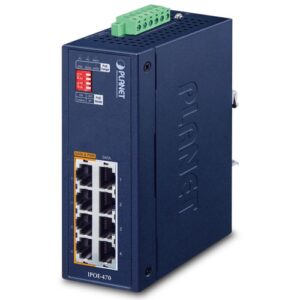 IPOE-470 – Planet Industrial 4-port Multi-Gigabit 802.3bt PoE++ Injector Hub