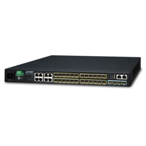 SGS-6341-16S8C4XR – Planet Layer 3 16-Port 100/1000X SFP + 8-Port Gigabit TP/SFP + 4-Port 10G SFP+ Stackable Managed Switch (100~240V AC, 36-75V DC)